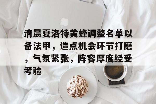 清晨夏洛特黄蜂调整名单以备法甲，造点机会环节打磨，气氛紧张，阵容厚度经受考验(王者荣耀夏洛特技能介绍)-开云官方网站